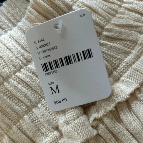 Free People Ribbed Knit Pants in Beige - Picture 2 of 3